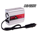 SUVPR DY-8103 200W DC 12V to AC 220V Car Power Inverter with 500mA USB Port & Universal Power Socket
