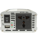 300W DC 12V to AC 220V Car Power Inverter with USB Port and Car Charger(Silver)