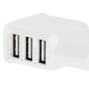 5V 2A EU Plug 3 USB Charger Adapter, For iPhone, Galaxy, Huawei, Xiaomi, LG, HTC and Other Smart Phones(White)