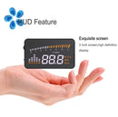 X5 HUD 3 inch Universal Multi Car Head Up Display with OBDII EOBD System, Light Sensors, Rotation Speed, Rotation Speed Unit, Unit Mark, Voltage, Water Temperature, Alarm mark(Black)
