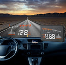 X5 HUD 3 inch Universal Multi Car Head Up Display with OBDII EOBD System, Light Sensors, Rotation Speed, Rotation Speed Unit, Unit Mark, Voltage, Water Temperature, Alarm mark(Black)