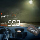X5 HUD 3 inch Universal Multi Car Head Up Display with OBDII EOBD System, Light Sensors, Rotation Speed, Rotation Speed Unit, Unit Mark, Voltage, Water Temperature, Alarm mark(Black)