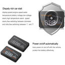 X5 HUD 3 inch Universal Multi Car Head Up Display with OBDII EOBD System, Light Sensors, Rotation Speed, Rotation Speed Unit, Unit Mark, Voltage, Water Temperature, Alarm mark(Black)