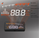 X5 HUD 3 inch Universal Multi Car Head Up Display with OBDII EOBD System, Light Sensors, Rotation Speed, Rotation Speed Unit, Unit Mark, Voltage, Water Temperature, Alarm mark(Black)