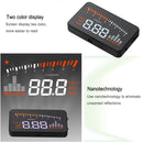 X5 HUD 3 inch Universal Multi Car Head Up Display with OBDII EOBD System, Light Sensors, Rotation Speed, Rotation Speed Unit, Unit Mark, Voltage, Water Temperature, Alarm mark(Black)