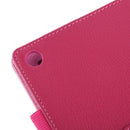 Litchi Texture Leather Case with Holder for Sony Xperia Tablet Z2 10.1(Magenta)