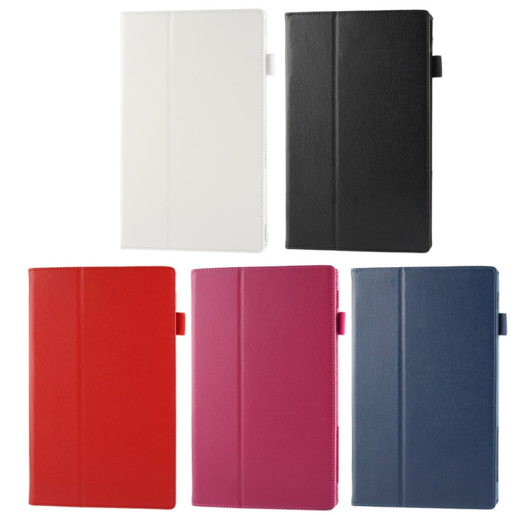 Litchi Texture Leather Case with Holder for Sony Xperia Tablet Z2 10.1(Red)
