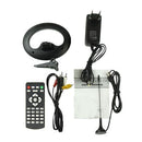 9.5 inch TFT LCD Color Portable Analog TV with Wide View Angle, Support SD/MMC Card, USB Flash disk, AV In, FM Radio function(Black)