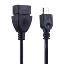 Micro USB Male to USB 2.0 Female OTG Converter Adapter Cable, For Samsung, Sony, Meizu, Xiaomi, and other Smartphones(Black)