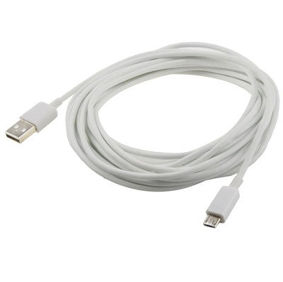 5m Micro USB Port USB Data Cable for Samsung Galaxy S7 & S7 Edge / LG G4 / Huawei P8 / Xiaomi Mi4 and other Smartphones (White)