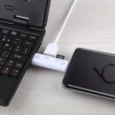 D-188 3 in 1 TF & USB to Micro USB & Type-C Card Reader OTG Adapter Connector(White)