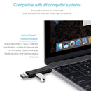 D-188 3 in 1 TF & USB to Micro USB & Type-C Card Reader OTG Adapter Connector(White)