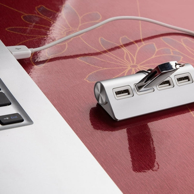 High Speed 480Mbps 4 Ports USB 2.0 HUB Mini Aluminum USB Splitter