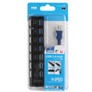 7 Ports USB 3.0 HUB, Super Speed 5Gbps, Plug and Play, Support 1TB(Black)