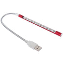 10-LED Portable Ultra Bright USB LED Light(Red)