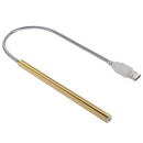 Portable Touch Switch USB LED Light, 10-LED, 1W, White Light(Gold)