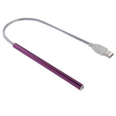 Portable Touch Switch USB LED Light, 10-LED, 1W, White Light(Purple)