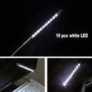 Portable Touch Switch USB LED Light, 10-LED, 1W, White Light(Purple)