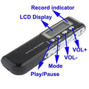 8GB Digital Voice Recorder Dictaphone MP3 Player, Support Telephone recording, VOX function, Power supply: 2 x AAA battery(Black)