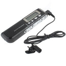 8GB Digital Voice Recorder Dictaphone MP3 Player, Support Telephone recording, VOX function, Power supply: 2 x AAA battery(Black)