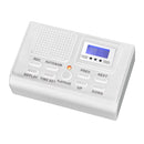 Telephone Recorder Box, Support SD Card / MMC / TF , Voice Recording , with MP3 Function and Clock and LCD(White)