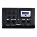 Telephone Recorder Box, Support SD Card / MMC / TF , Voice Recording , with MP3 Function and Clock and LCD(White)
