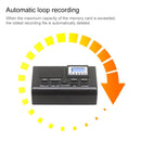 Telephone Recorder Box, Support SD Card / MMC / TF , Voice Recording , with MP3 Function and Clock and LCD(White)
