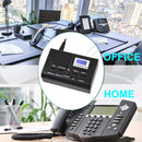 Telephone Recorder Box, Support SD Card / MMC / TF , Voice Recording , with MP3 Function and Clock and LCD(White)