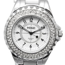 White Dial Women Diamond Quartz Stainless Steel Watch / Couple Watch
