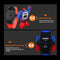 SKMEI Transformation Toy Shape Changing Removable Dial Digital Movement Children Watch with PU Plastic Cement Band(Dark Blue)