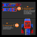 SKMEI Transformation Toy Shape Changing Removable Dial Digital Movement Children Watch with PU Plastic Cement Band(Dark Blue)