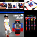 SKMEI Transformation Toy Shape Changing Removable Dial Digital Movement Children Watch with PU Plastic Cement Band(Dark Blue)