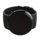 Touch Screen Unisex LED Digital Watch Wristwatch Timepiece Silicon Strap ( Black )(Black)