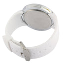 Touch Screen Unisex LED Digital Watch Wristwatch Timepiece Silicon Strap ( White )(White)