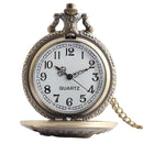 Classical Hawk Style Quartz Movement Pocket Watch with Hanging Neck Chain