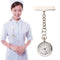 Portable Alloy Nurse Round Quartz Wristwatch Watch with Pin(Silver)