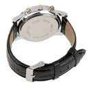 Luminous Round Dial 3 Decoration Dials Unisex Quartz Watch with PU Leather Band(Black)