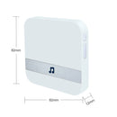 B10 52 Chimes 110dB Doorbell Receiver Low Power Consumption Home Door Tools, US Plug, AC 90-260V