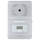 JX-371E Light Sensitive and Motion Activated Visitor Door Chime with 0.7 inch LCD Counter(Grey)