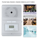 JX-371E Light Sensitive and Motion Activated Visitor Door Chime with 0.7 inch LCD Counter(Grey)