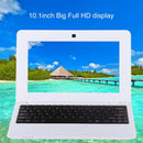 10.1 inch Notebook PC, 1GB+8GB, Android 6.0 A33 Dual-Core ARM Cortex-A9 up to 1.5GHz, WiFi, SD Card, U Disk(White)