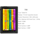 7.0 inch Tablet PC, 512MB+4GB, Android 4.2.2, 360 Degrees Menu Rotation, Allwinner A33 Quad-core, Bluetooth, WiFi(Black)