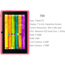 7.0 inch Tablet PC, 512MB+4GB, Android 4.2.2, 360 Degrees Menu Rotation, Allwinner A33 Quad-core, Bluetooth, WiFi(Magenta)