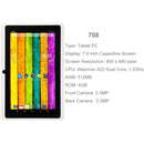 7.0 inch Tablet PC, 512MB+4GB, Android 4.2.2, 360 Degrees Menu Rotation, Allwinner A33 Quad-core, Bluetooth, WiFi(White)
