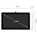 7.0 inch Tablet PC, 512MB+4GB, Android 4.2.2, 360 Degrees Menu Rotation, Allwinner A33 Quad-core, Bluetooth, WiFi(White)