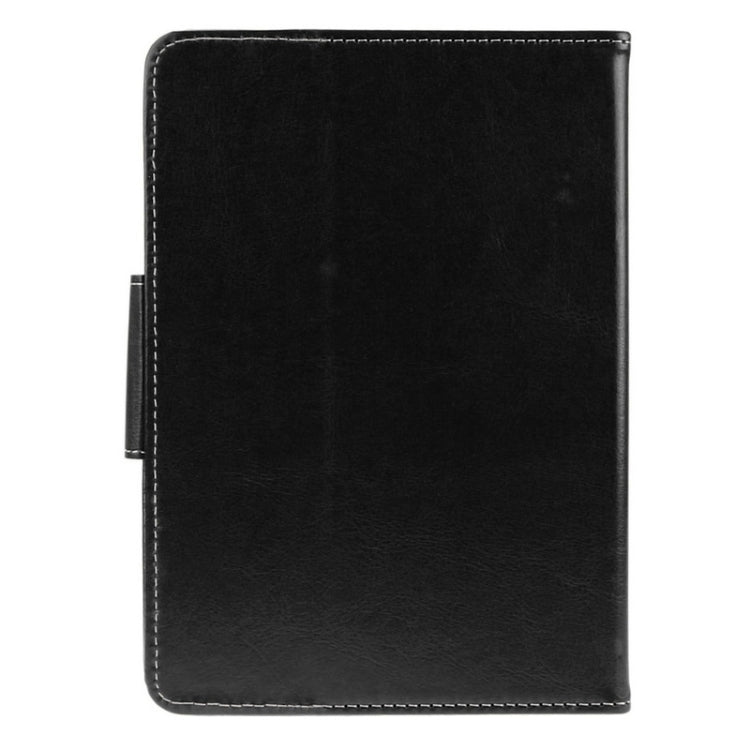 Universal Crazy Horse Texture Horizontal Flip Leather Case with Holder for 8 inch Tablet PC(Black)