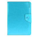 Universal Crazy Horse Texture Horizontal Flip Leather Case with Holder for 8 inch Tablet PC(Blue)