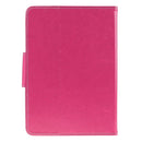 Universal Crazy Horse Texture Horizontal Flip Leather Case with Holder for 8 inch Tablet PC(Magenta)