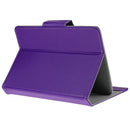 Universal Crazy Horse Texture Horizontal Flip Leather Case with Holder for 8 inch Tablet PC(Purple)