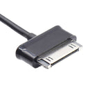 1m 30 Pin to USB Cable, For Galaxy Tab P1000 / P3100 / P5100 / P6200 / P6800 / P7100 / P7300 / P7500 / N5100 / N8000(Black)